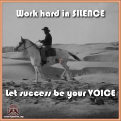Work hard in silence. Let success be your voice.