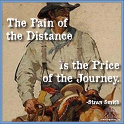 The Pain of the distance is the price of the Journey.