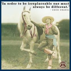 In order to be irreplaceable one must always be different.