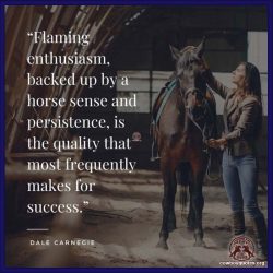 Flaming enthusiasm, backed up by a horse sense and persistence, is the quality that most frequently makes for success.
