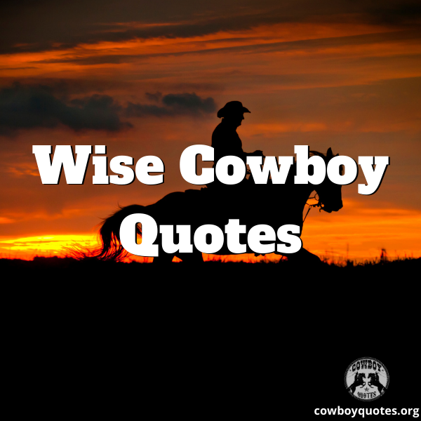Wise Cowboy Quotes